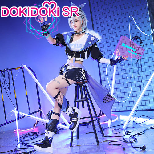 【Ready For Ship】DokiDoki-SR Game Honkai: Star Rail Cosplay Silver Wolf Costume / Shoes