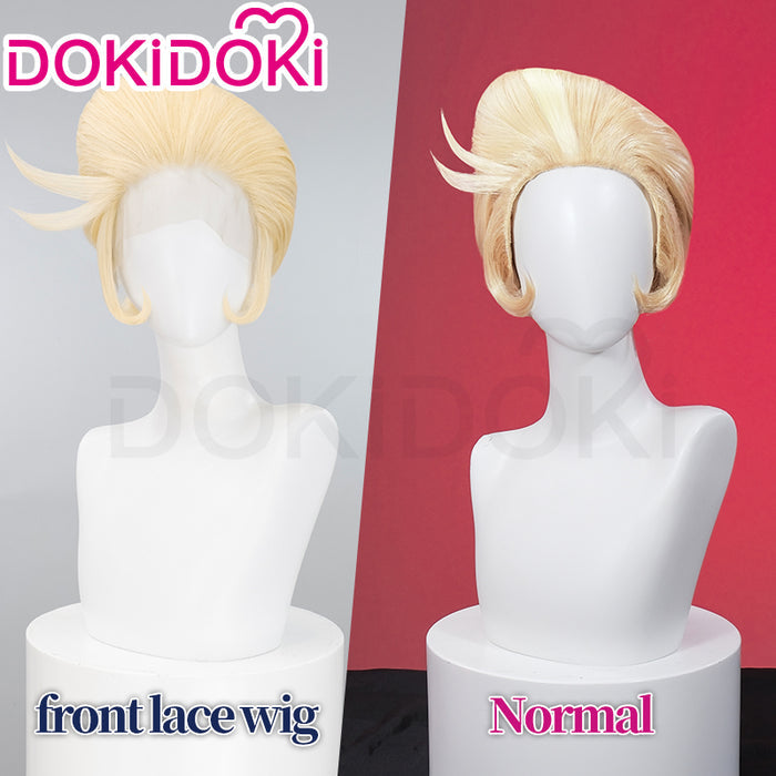 【Ready For Ship】【Front Lace】DokiDoki Anime Hell Hotel Cosplay Wig Short Straight Linen Hair