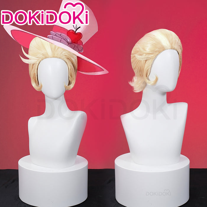 【Ready For Ship】【Front Lace】DokiDoki Anime Hell Hotel Cosplay Wig Short Straight Linen Hair