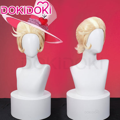 【Ready For Ship】【Front Lace】DokiDoki Anime Hell Hotel Cosplay Wig Short Straight Linen Hair