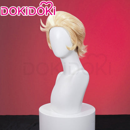 【Ready For Ship】【Front Lace】DokiDoki Anime Hell Hotel Cosplay Wig Short Straight Linen Hair