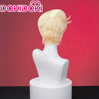 【Ready For Ship】【Front Lace】DokiDoki Anime Hell Hotel Cosplay Wig Short Straight Linen Hair