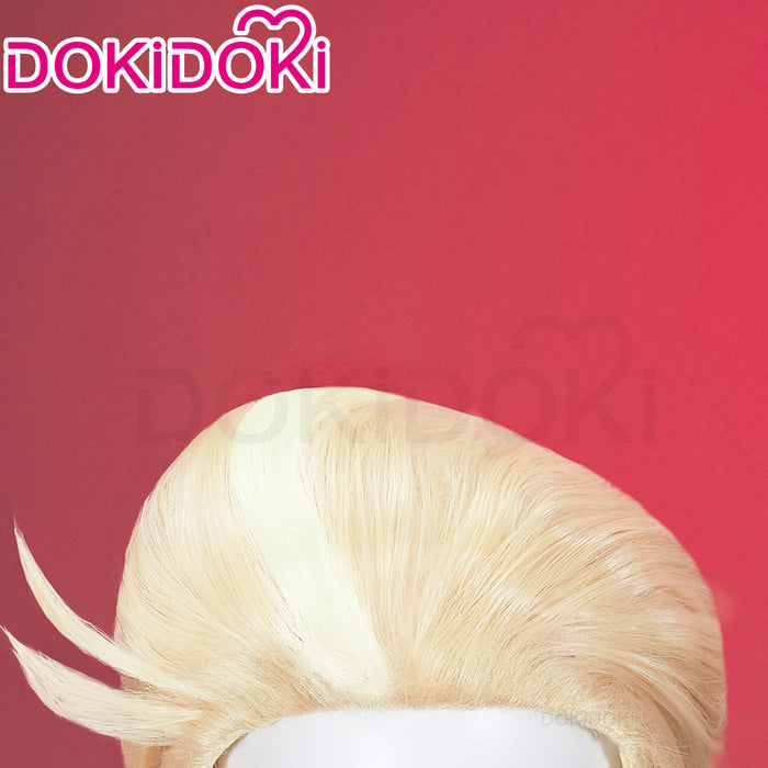 【Ready For Ship】【Front Lace】DokiDoki Anime Hell Hotel Cosplay Wig Short Straight Linen Hair