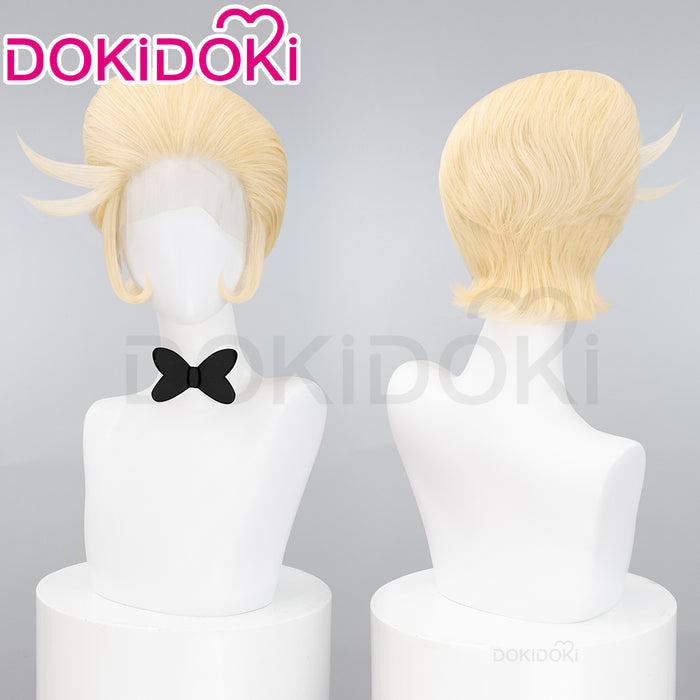 【Ready For Ship】【Front Lace】DokiDoki Anime Hell Hotel Cosplay Wig Short Straight Linen Hair