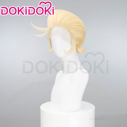 【Ready For Ship】【Front Lace】DokiDoki Anime Hell Hotel Cosplay Wig Short Straight Linen Hair