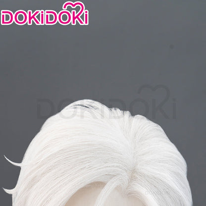 【Ready For Ship】【Front Lace】DokiDoki Game Far Beyond the World Cosplay Xia Xiaoyin Wig Short White xiaxiaoyin