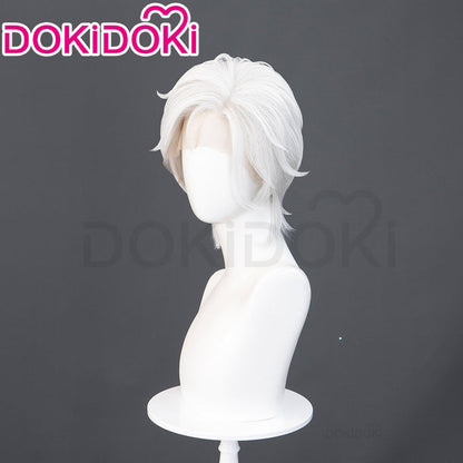 【Ready For Ship】【Front Lace】DokiDoki Game Far Beyond the World Cosplay Xia Xiaoyin Wig Short White xiaxiaoyin