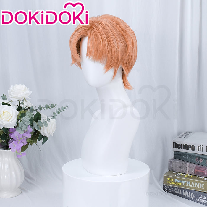 【Ready For Ship】【Front Lace】DokiDoki Game Light and Night Cosplay Jesse Wig Short Straight Orange Hair Xia Mingxing