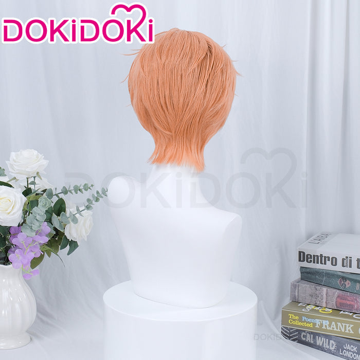【Ready For Ship】【Front Lace】DokiDoki Game Light and Night Cosplay Jesse Wig Short Straight Orange Hair Xia Mingxing