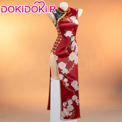 【Ready For Ship】【Last Batch】DokiDoki-R Anime Cosplay Costume Red Cheongsam