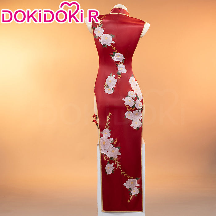 【Ready For Ship】【Last Batch】DokiDoki-R Anime Cosplay Costume Red Cheongsam