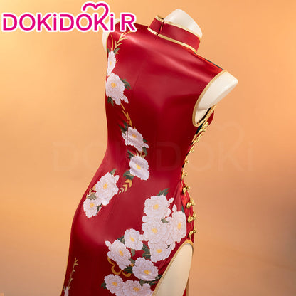 【Ready For Ship】【Last Batch】DokiDoki-R Anime Cosplay Costume Red Cheongsam