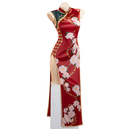 【Ready For Ship】【Last Batch】DokiDoki-R Anime Cosplay Costume Red Cheongsam