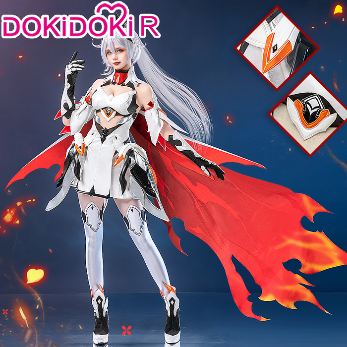 【Ready For Ship】【Last Batch】DokiDoki-R Game Honkai Impact 3 Cosplay Kiana Kaslana Costume / Wig Herrscher of Flamescion