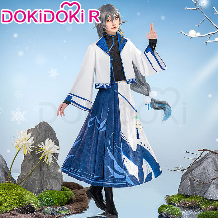【Ready For Ship】【Last Batch】DokiDoki-R Game Honkai Impact 3rd Cosplay Fu Hua Costume Winter Charm FuHua Winter Skin