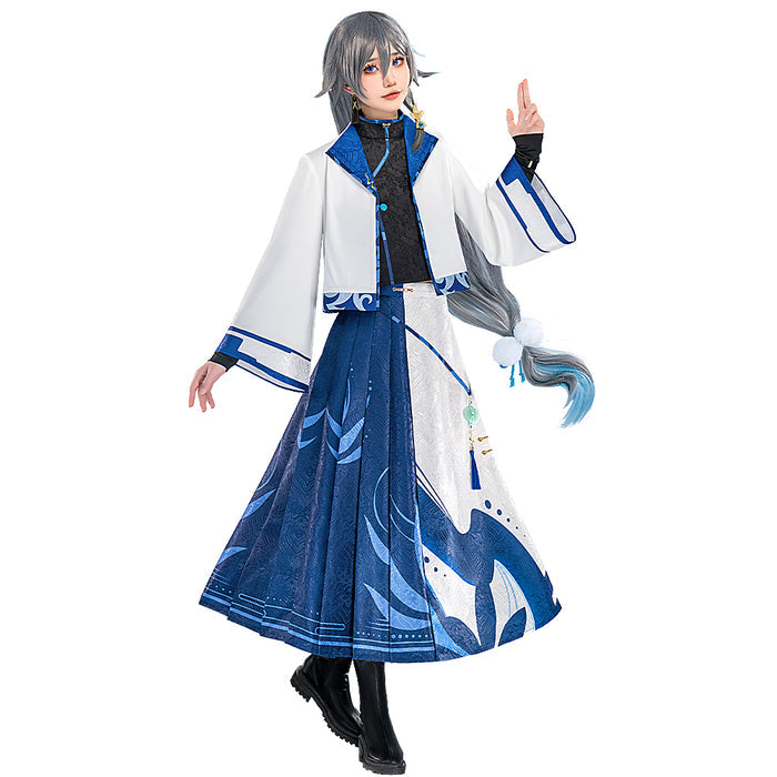 【Ready For Ship】【Last Batch】DokiDoki-R Game Honkai Impact 3rd Cosplay Fu Hua Costume Winter Charm FuHua Winter Skin