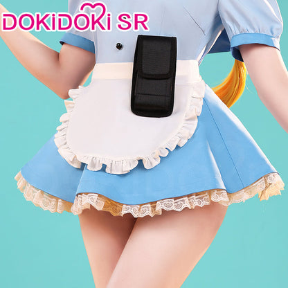 【Ready For Ship】【Last Batch】DokiDoki-SR Anime Cosplay Pink/Blue Costume Waitress Dress / Shoes