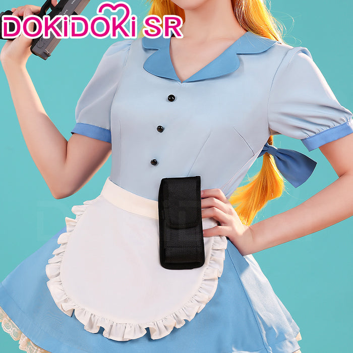 【Ready For Ship】【Last Batch】DokiDoki-SR Anime Cosplay Pink/Blue Costume Waitress Dress / Shoes