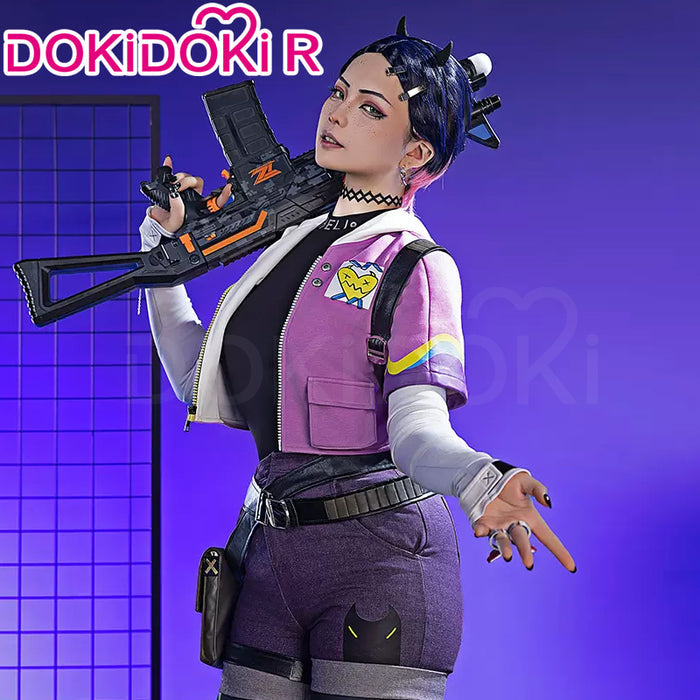 【Ready For Ship】【Last Batch】【Size S-2XL】DokiDoki-R Game Valorant Cosplay Clove Costume