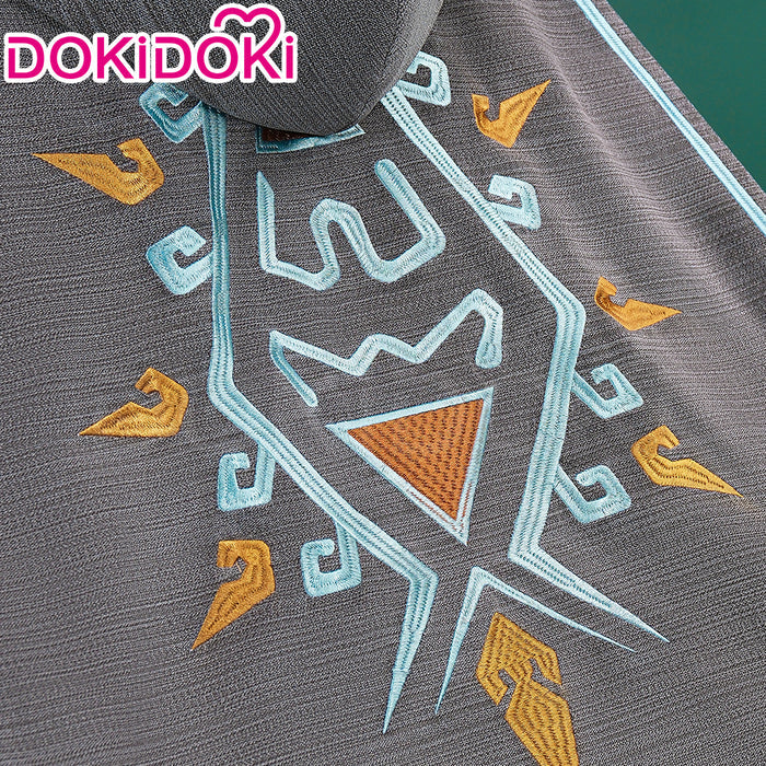 【Ready For Ship】【Last Batch】【Size S-3XL】DokiDoki Game Cosplay Costume Grey Cape Cloak