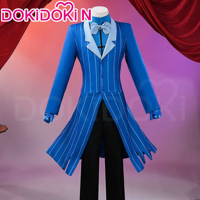 【Ready For Ship】【Last Batch】【Size S-4XL】DokiDoki-N Anime Hell Hotel Cosplay Blue Suit Costume