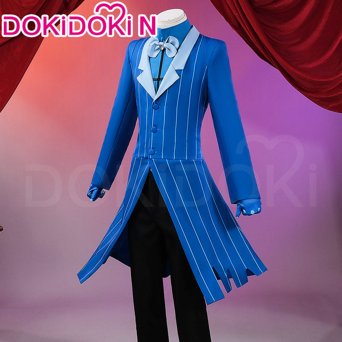 【Ready For Ship】【Last Batch】【Size S-4XL】DokiDoki-N Anime Hell Hotel Cosplay Blue Suit Costume
