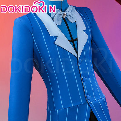【Ready For Ship】【Last Batch】【Size S-4XL】DokiDoki-N Anime Hell Hotel Cosplay Blue Suit Costume