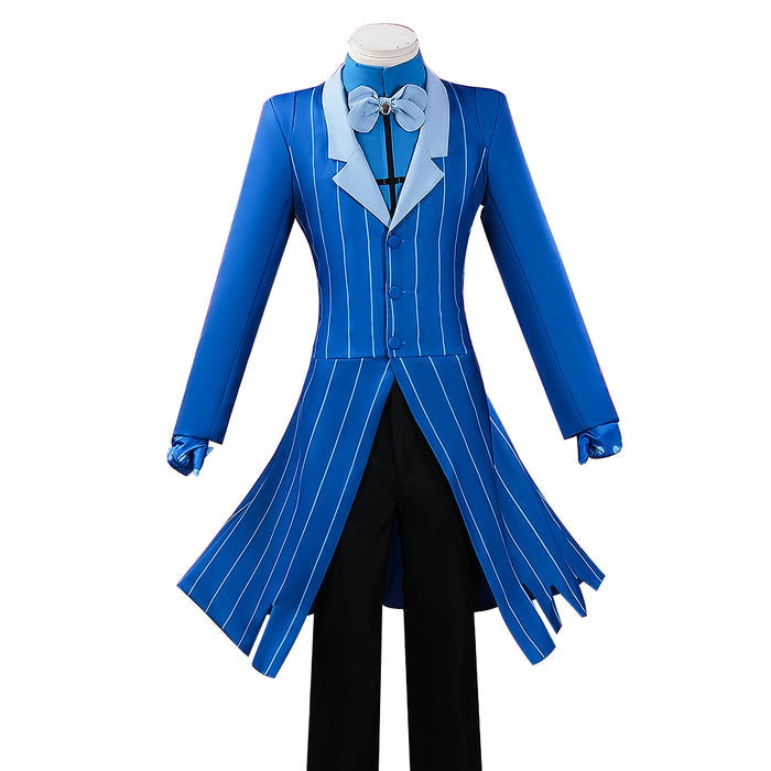 【Ready For Ship】【Last Batch】【Size S-4XL】DokiDoki-N Anime Hell Hotel Cosplay Blue Suit Costume