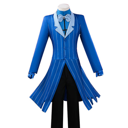 【Ready For Ship】【Last Batch】【Size S-4XL】DokiDoki-N Anime Hell Hotel Cosplay Blue Suit Costume