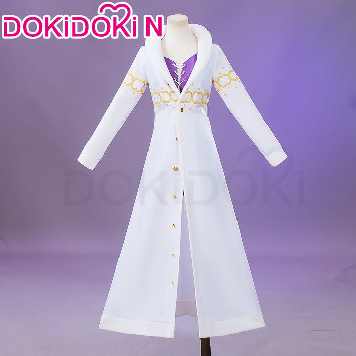 【Ready For Ship】【Last Batch】【Size XS-3XL】DokiDoki-N Anime Cosplay Costume White Coat Purple Dress