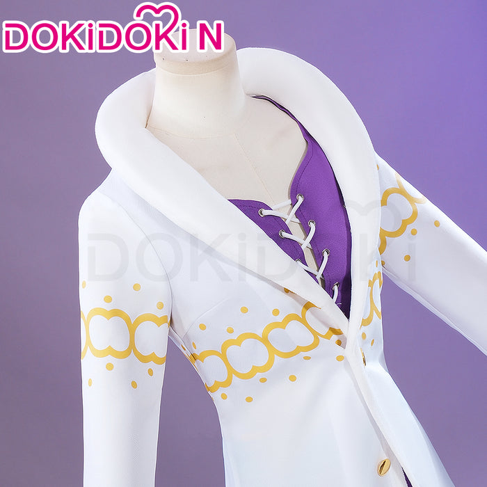 【Ready For Ship】【Last Batch】【Size XS-3XL】DokiDoki-N Anime Cosplay Costume White Coat Purple Dress
