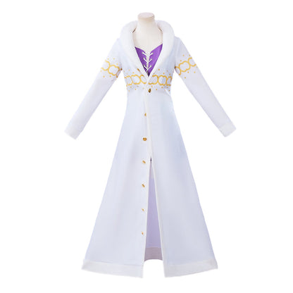 【Ready For Ship】【Last Batch】【Size XS-3XL】DokiDoki-N Anime Cosplay Costume White Coat Purple Dress