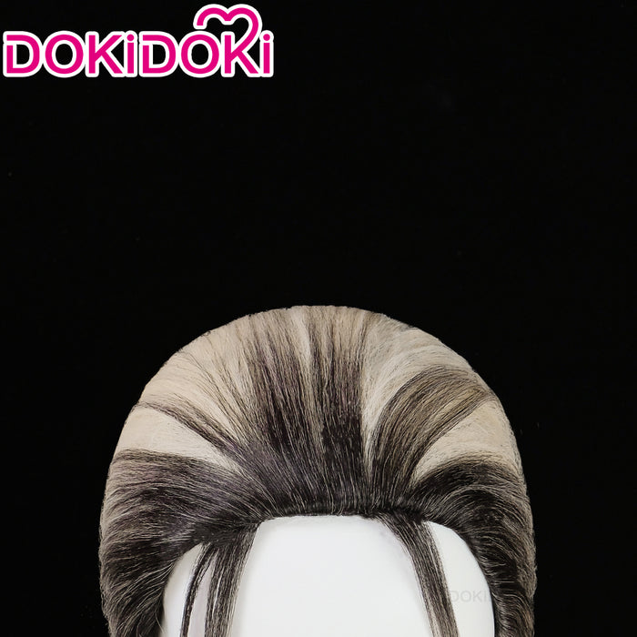【Ready For Ship】【Normal Ver.】DokiDoki Anime Gokurakugai Cosplay Tao Wig Long Straight White Gradient Hair