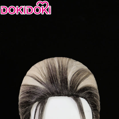 【Ready For Ship】【Normal Ver.】DokiDoki Anime Gokurakugai Cosplay Tao Wig Long Straight White Gradient Hair