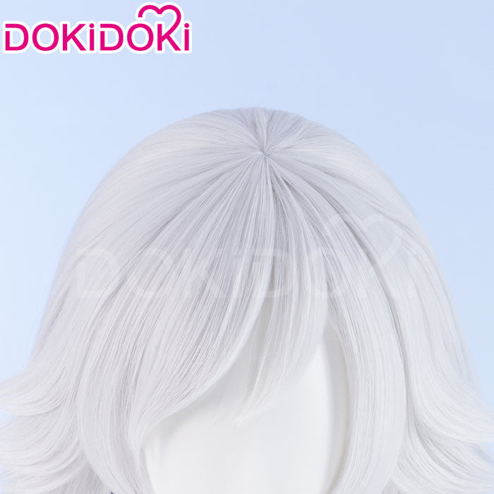 【Ready For Ship】【Pre Crimped】DokiDoki Anime Hell Hotel Cosplay Wig Long Straight White Purple Hair