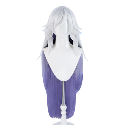 【Ready For Ship】【Pre Crimped】DokiDoki Anime Hell Hotel Cosplay Wig Long Straight White Purple Hair