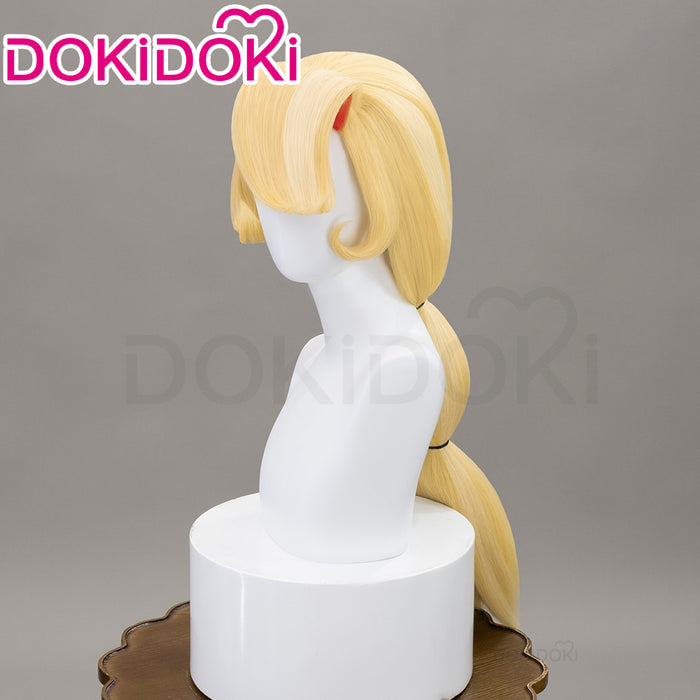 【Ready For Ship】【Pre Crimped】DokiDoki Anime Hell Hotel Cosplay Wig Long Straight Yellow Red Hair
