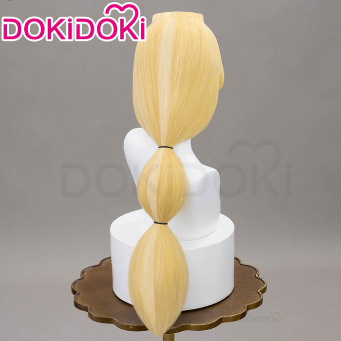 【Ready For Ship】【Pre Crimped】DokiDoki Anime Hell Hotel Cosplay Wig Long Straight Yellow Red Hair