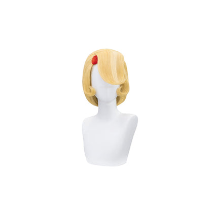 【Ready For Ship】【Pre Crimped】DokiDoki Anime Hell Hotel Cosplay Wig Long Straight Yellow Red Hair