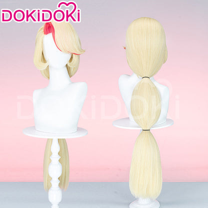 【Ready For Ship】【Pre Crimped】DokiDoki Anime Hell Hotel Cosplay Wig Long Straight Yellow Red Hair