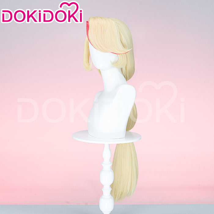 【Ready For Ship】【Pre Crimped】DokiDoki Anime Hell Hotel Cosplay Wig Long Straight Yellow Red Hair