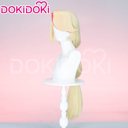 【Ready For Ship】【Pre Crimped】DokiDoki Anime Hell Hotel Cosplay Wig Long Straight Yellow Red Hair