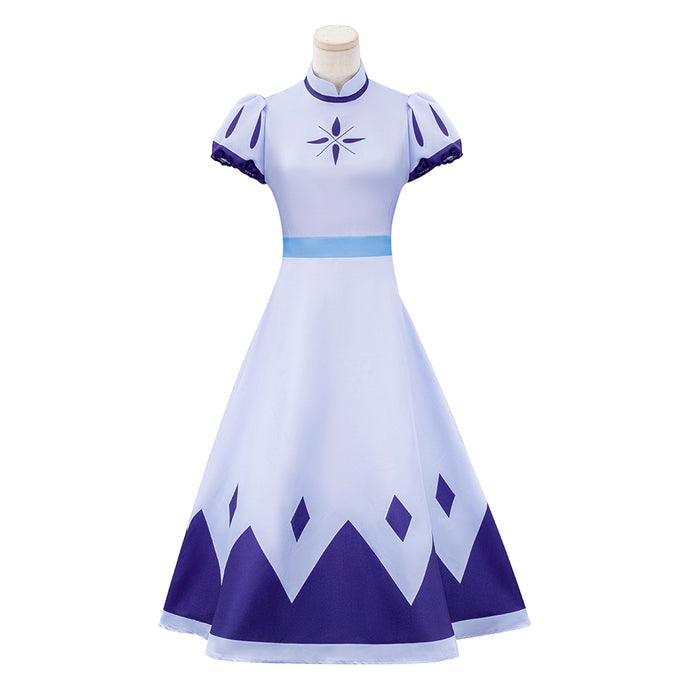 【Ready For Ship】【Size S-3XL】DokiDoki-N Anime Hell Hotel Cosplay Angel Costume Purple Blue