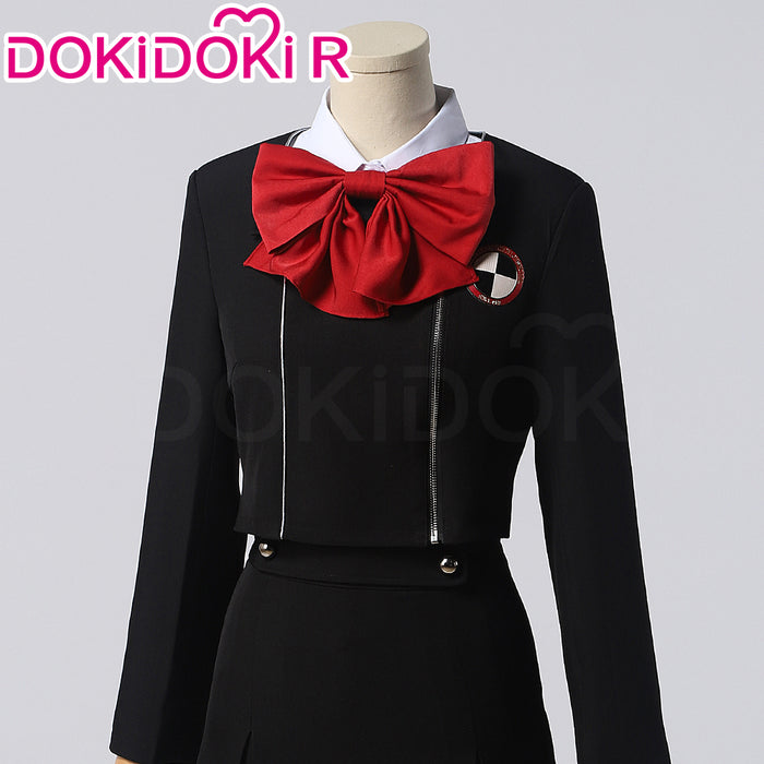 【Ready For Ship】【Size XS-XL】DokiDoki-R Game Cosplay Costume Black Coat White Shirt Women