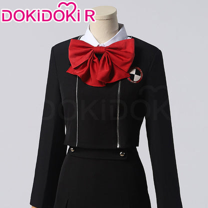 【Ready For Ship】【Size XS-XL】DokiDoki-R Game Cosplay Costume Black Coat White Shirt Women