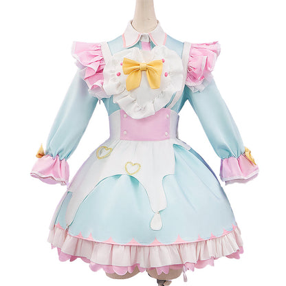 【Ready For Ship】【Size XS-XL】【Last Batch】DokiDoki-R Game Cosplay NEEDY GIRL OVERDOSE X Sweets Paradise KAngel Costume Maid