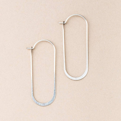 Refined Earring Collection - Cosmic Oval/Silver