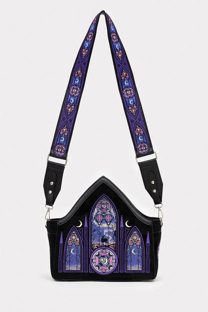 Aurora Cross Body Bag Northern Lights Embroidery