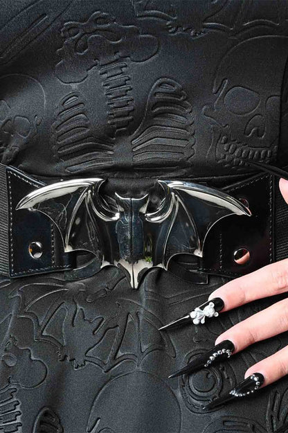 Bat Elastic Waist Belt [SILVER BAT]