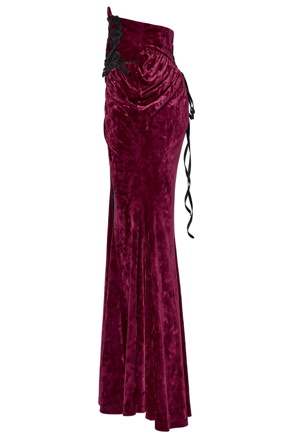 Cabernet Sauvignon Velvet Skirt [Wine Red]